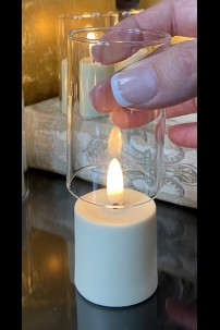 OUT OF STOCK  SET OF 16 GLASS CYLINDERS FOR RADIANCE VOTIVES [478312]